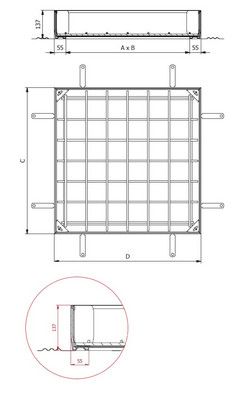 Access Cover Uniface DEEP 65 1